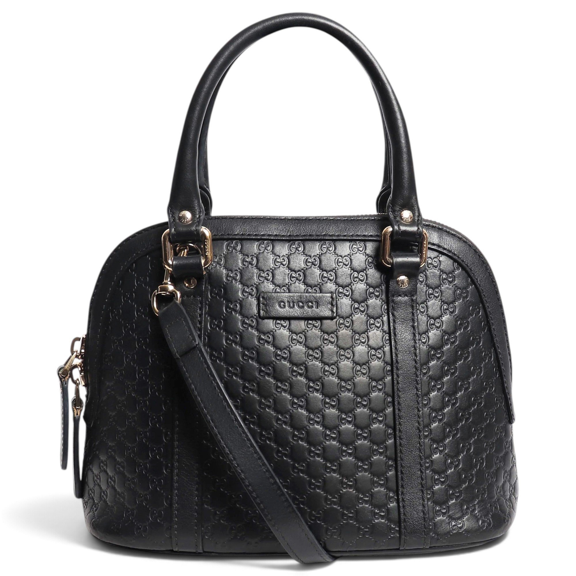 Dôme leather handbag
