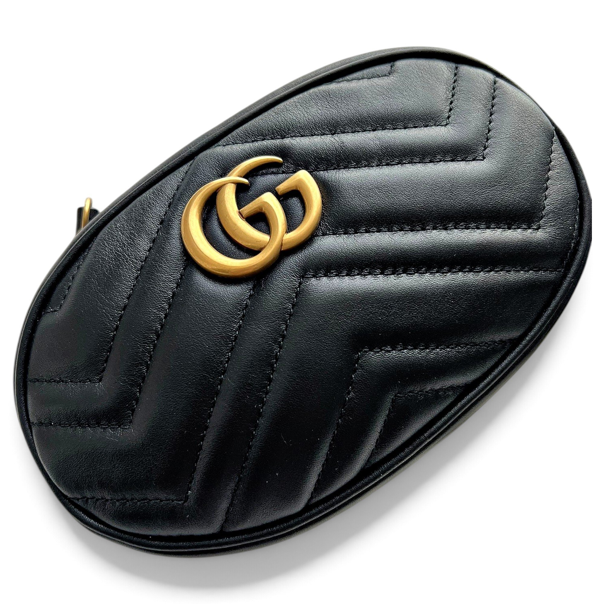GG Marmont Oval leather bag