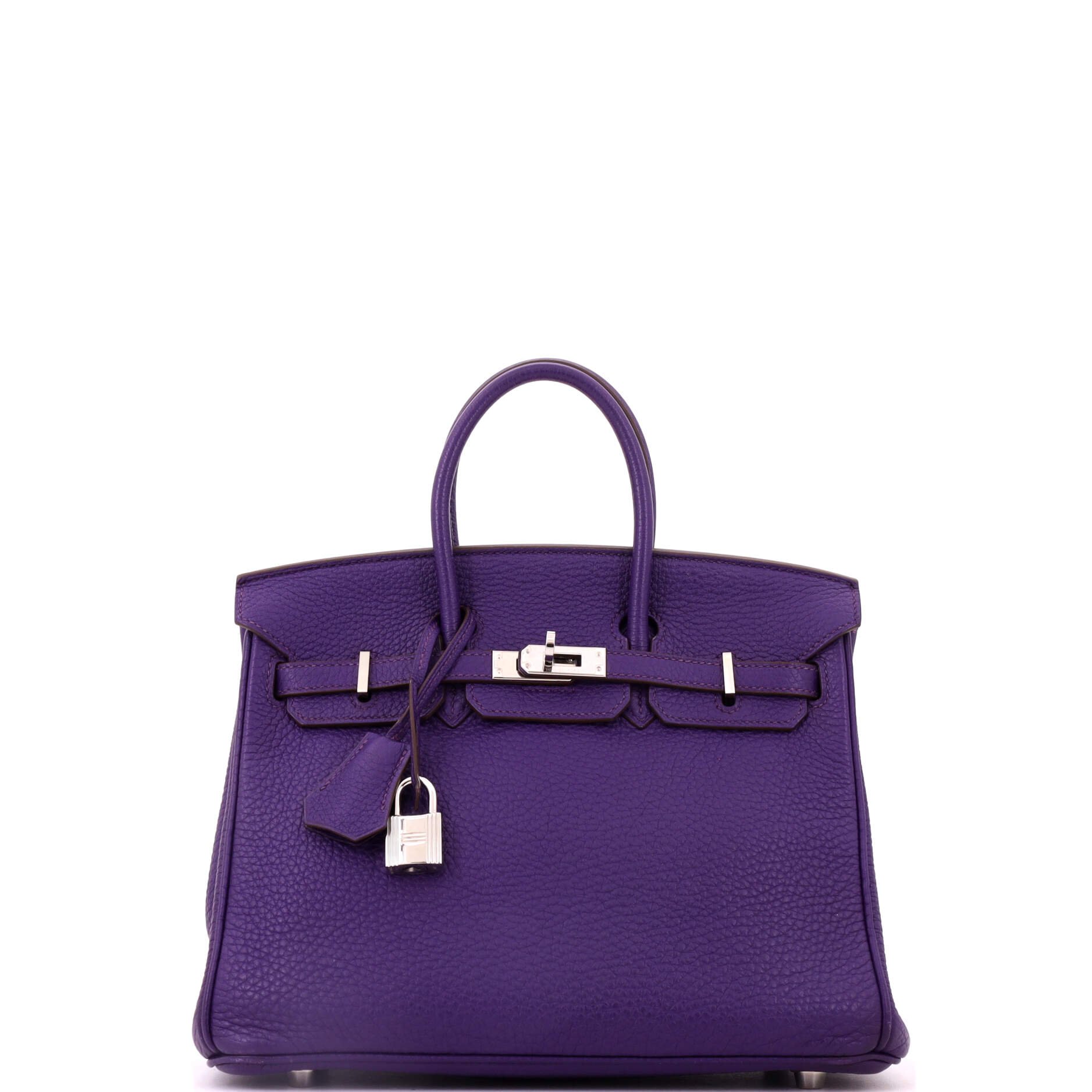Birkin Handbag Iris Togo with Palladium Hardware 25
