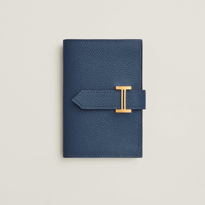 Navy Bearn Mini Wallet