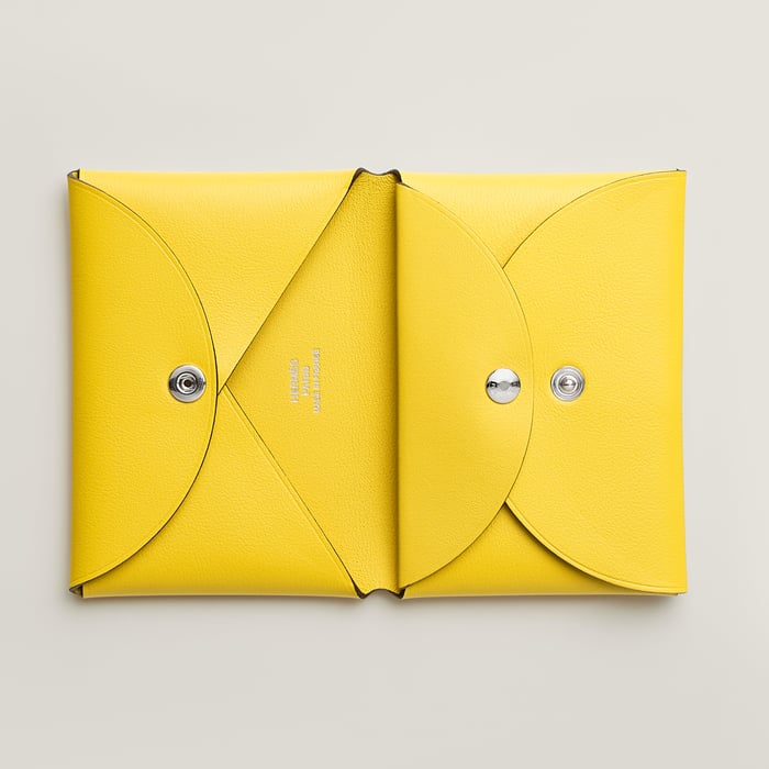 Jaune De Naples Calvi Duo Compact Card Holder