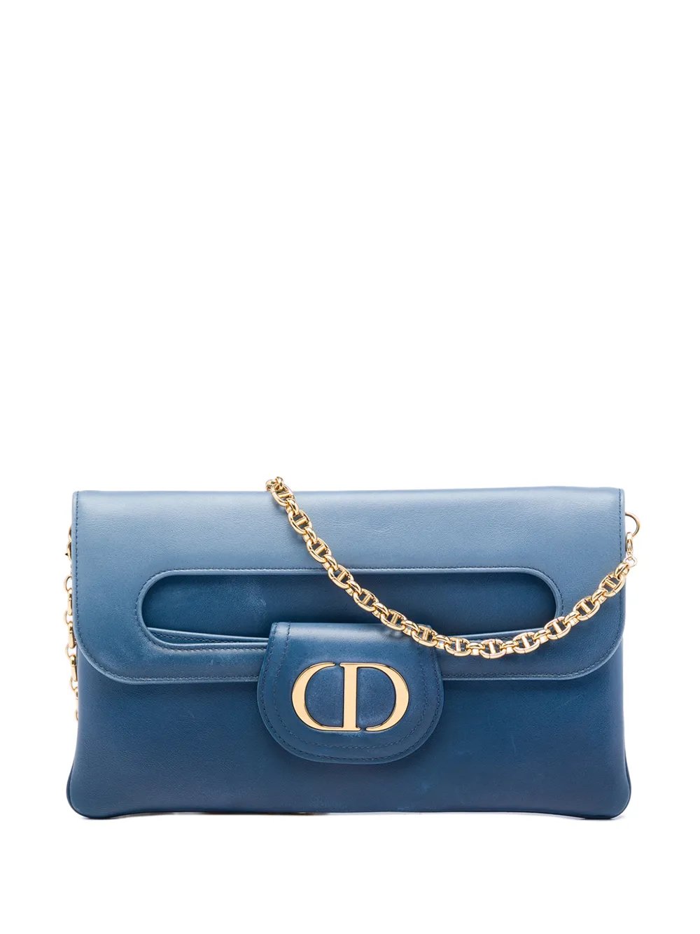 2021 Medium Calfskin DiorDouble Chain Bag crossbody bag