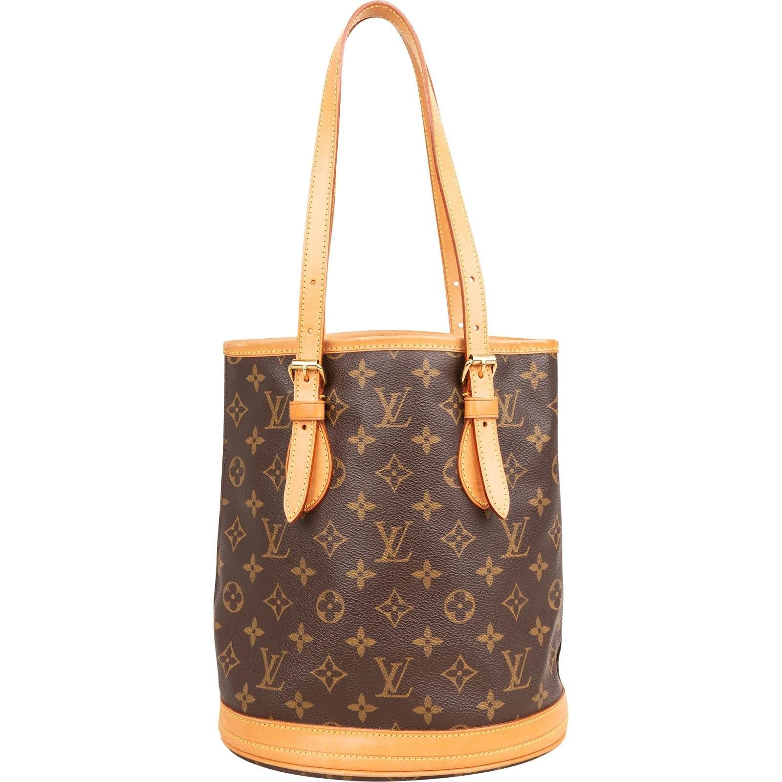 Bucket leather handbag