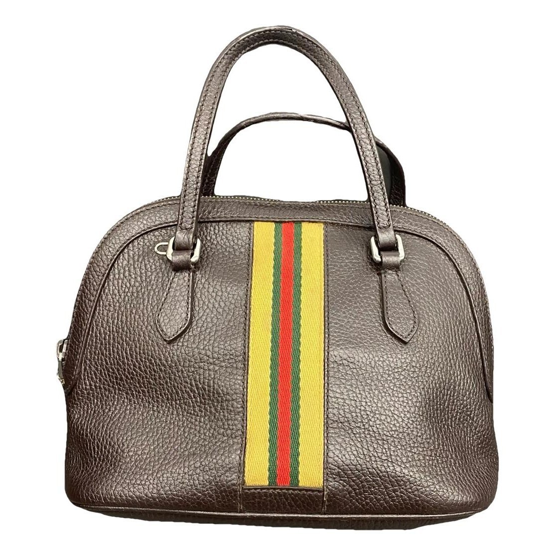 Dôme leather crossbody bag