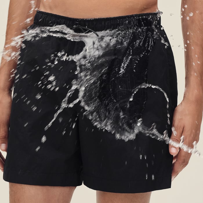 Noir "H Fantome" Swim Trunks