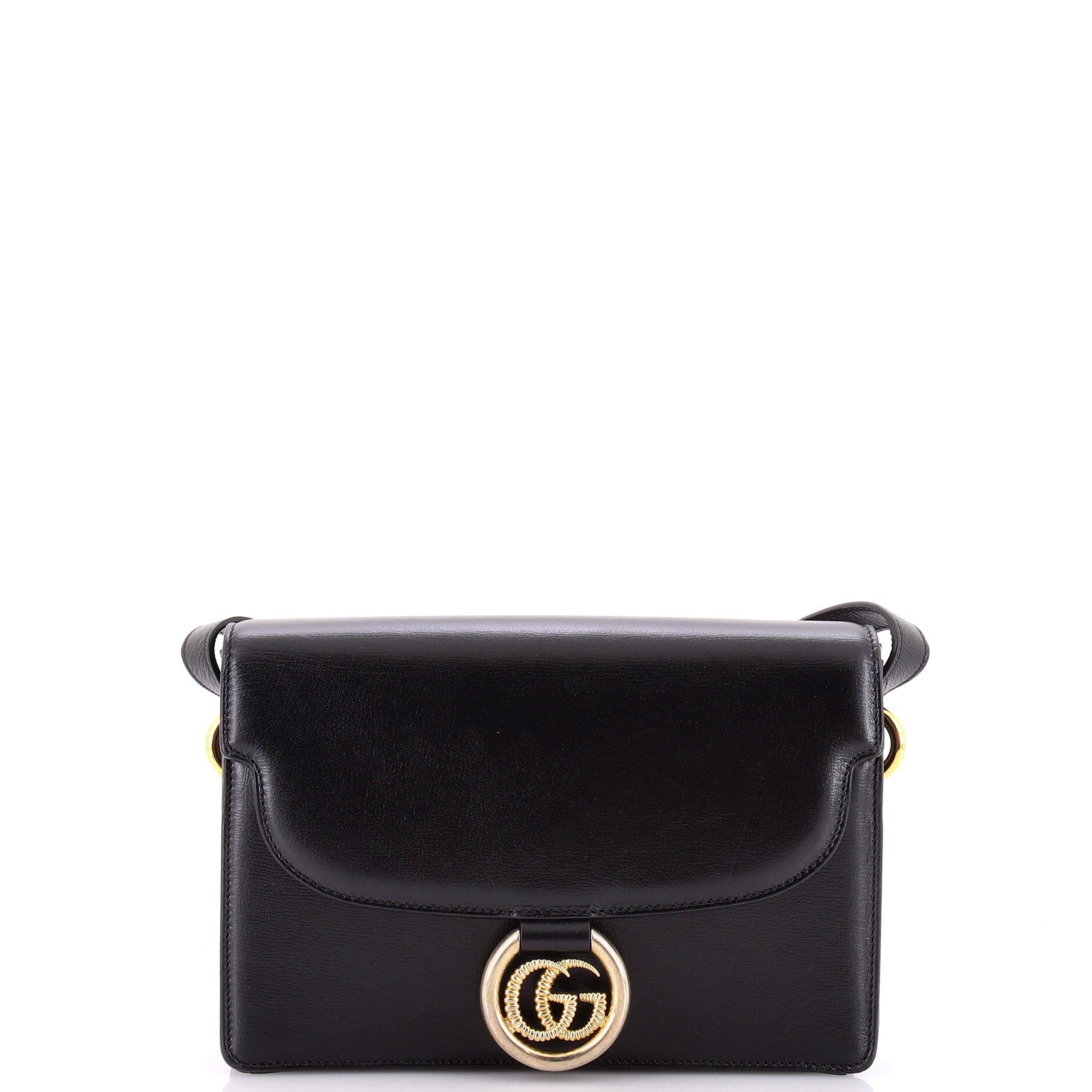 GG Ring Shoulder Bag Leather Small