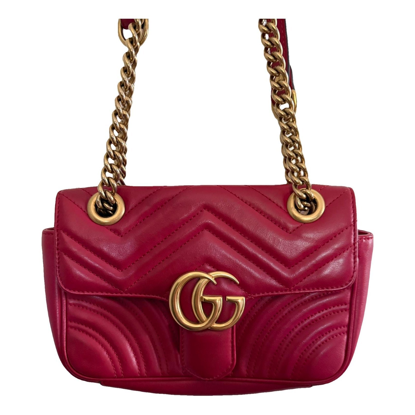 GG Marmont Chain Flap leather crossbody bag