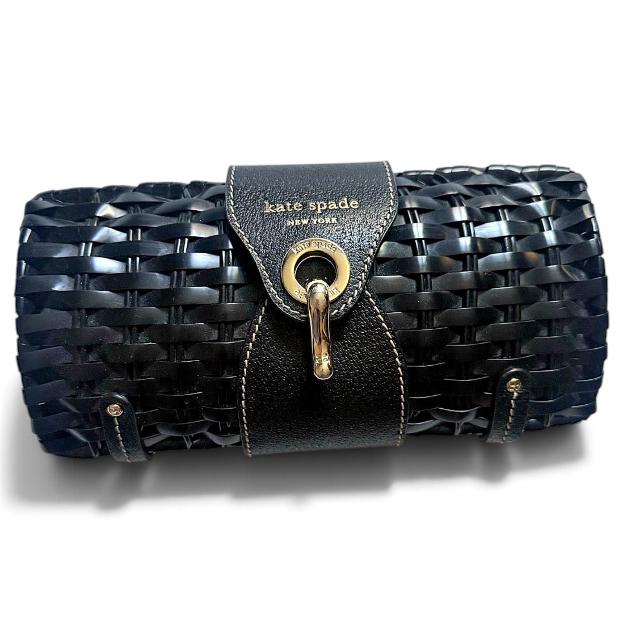 Leather clutch bag