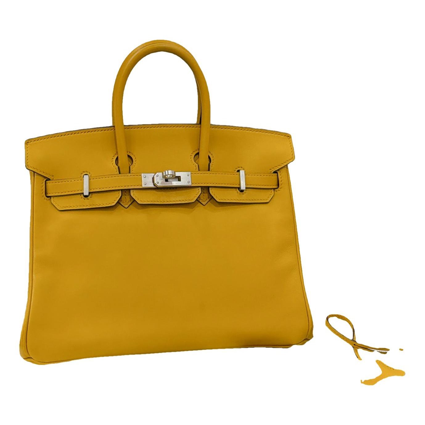Hermes Birkin 25 Handbag Swift Leather