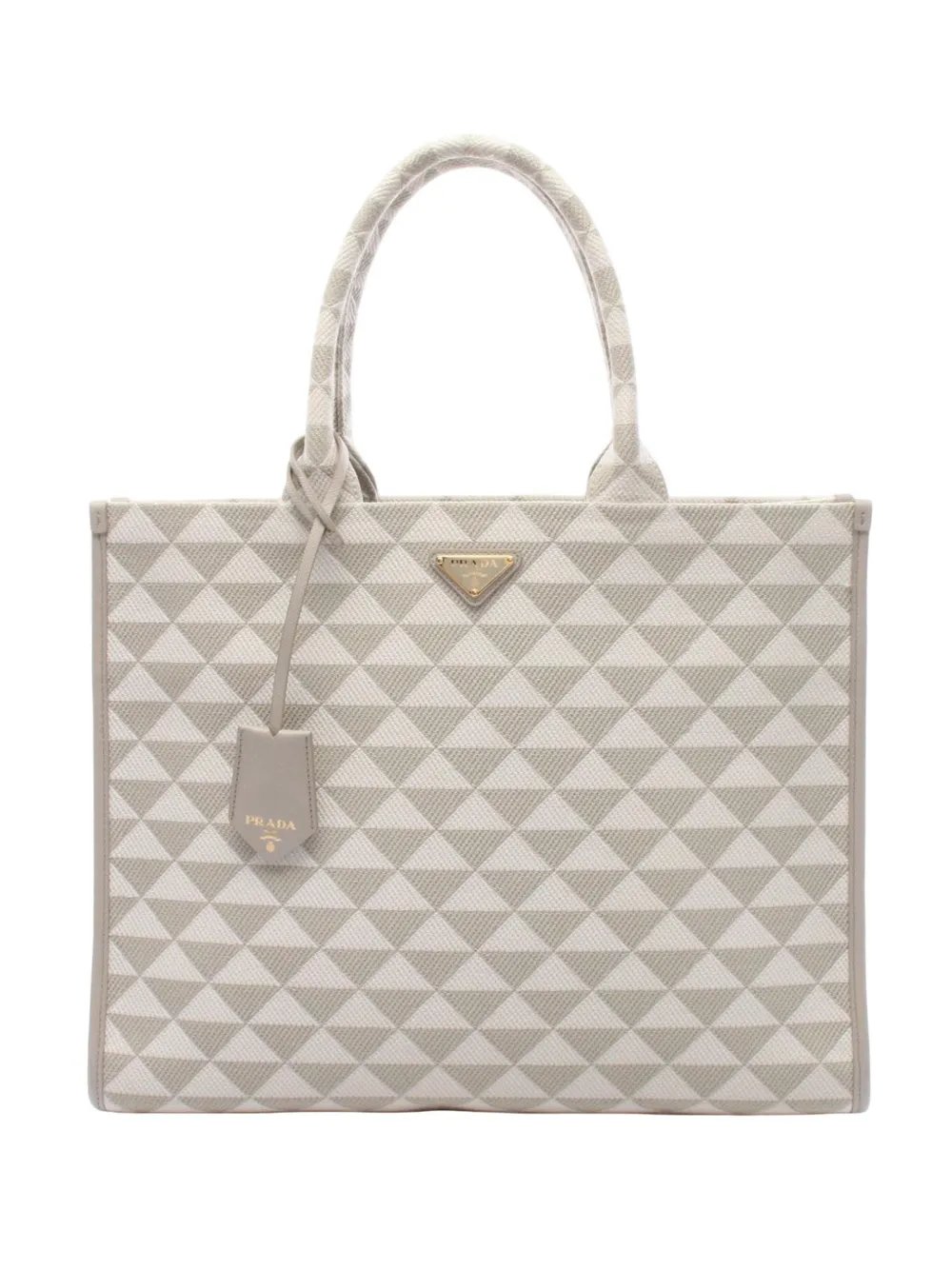 2013-2026 Large Triangolo Jacquard Symbole tote bag