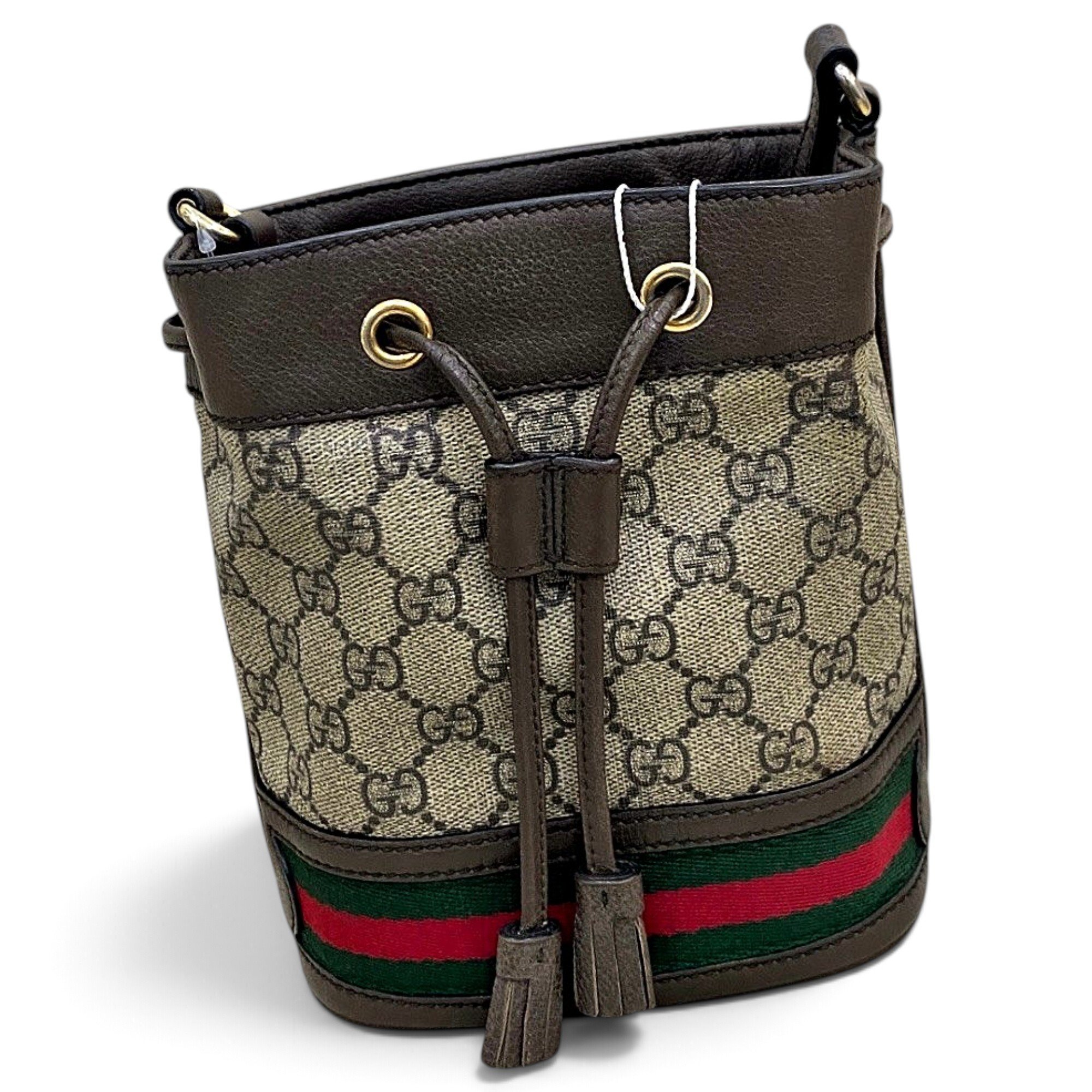 Ophidia Bucket leather handbag