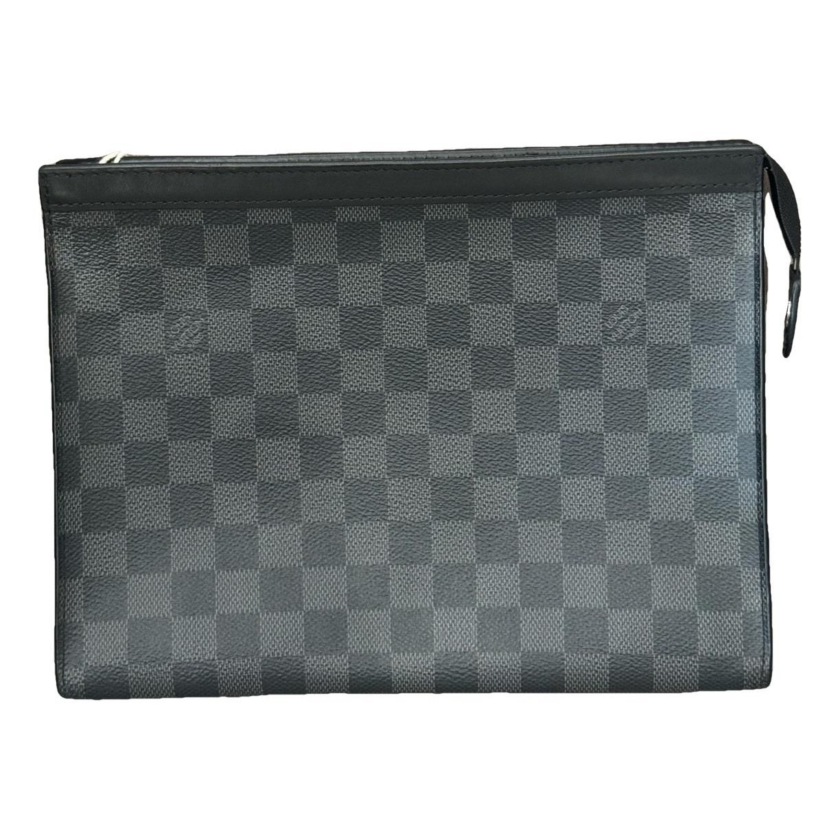 Leather clutch bag
