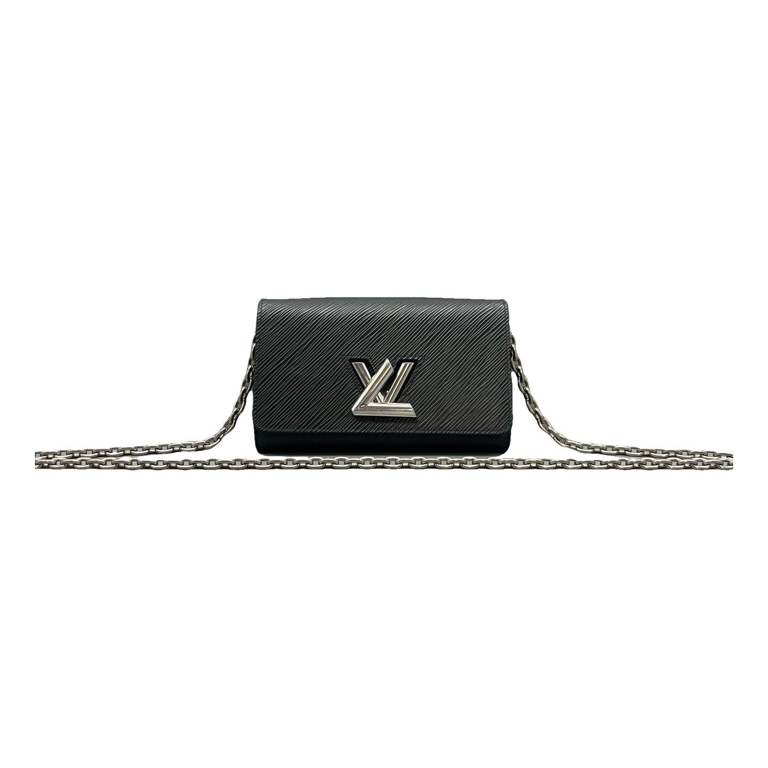Twist Belt Wallet On Chain leather handbag