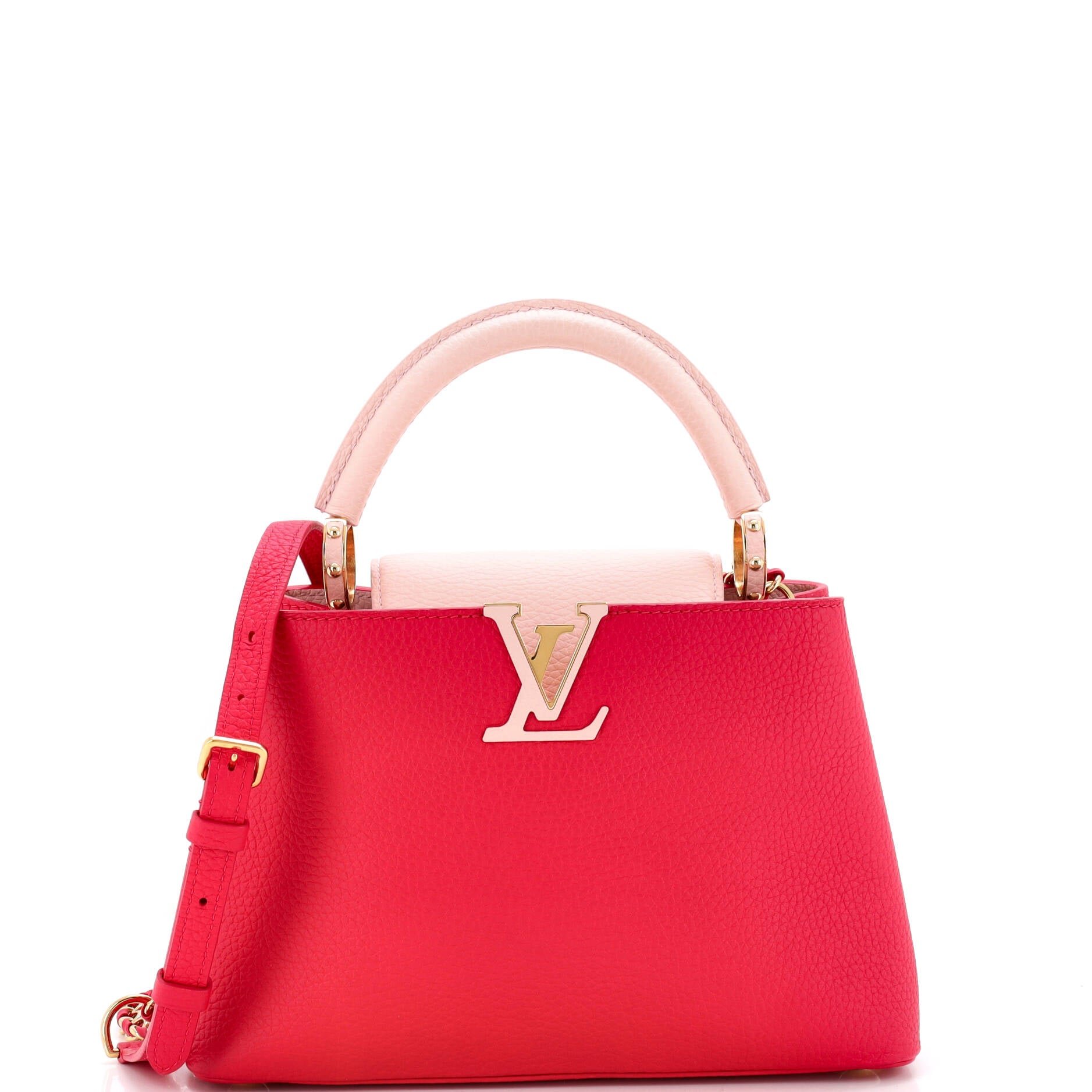 Braided Chain Capucines Bag Taurillion Leather BB