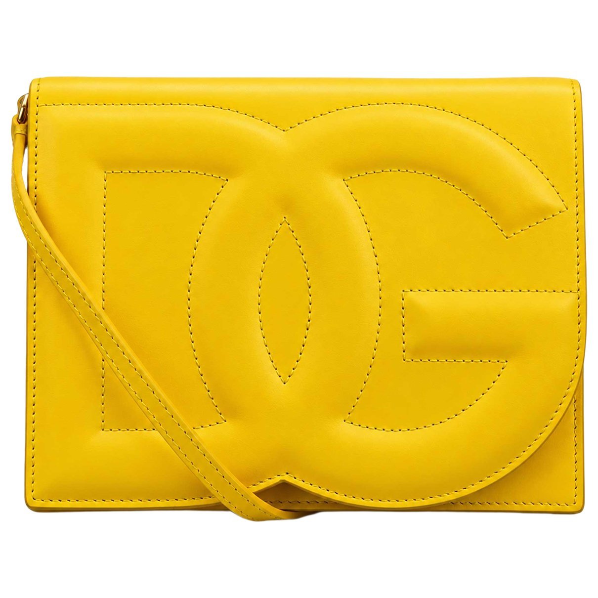 Leather clutch bag