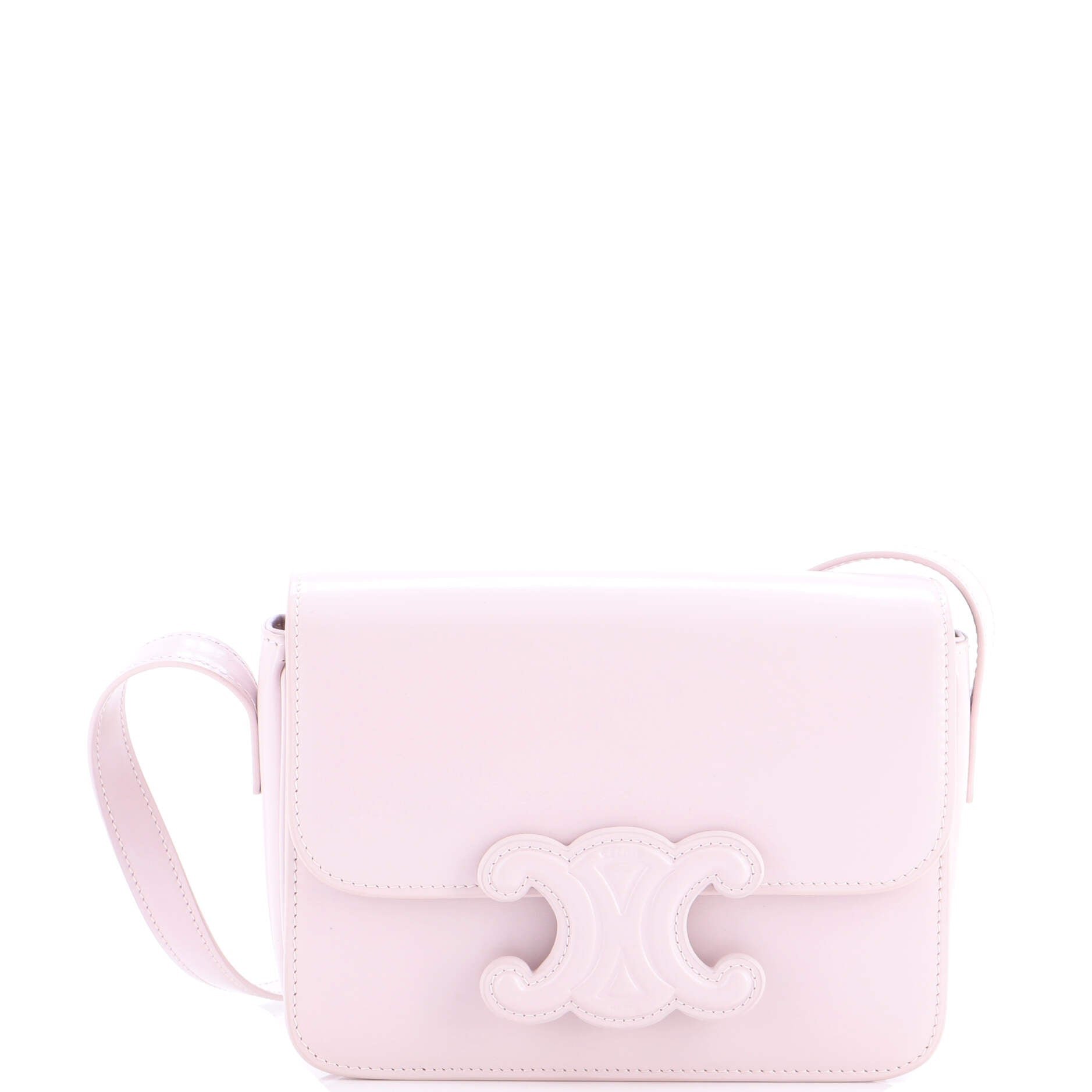 Celine Cuir Triomphe Shoulder Bag Leather Teen