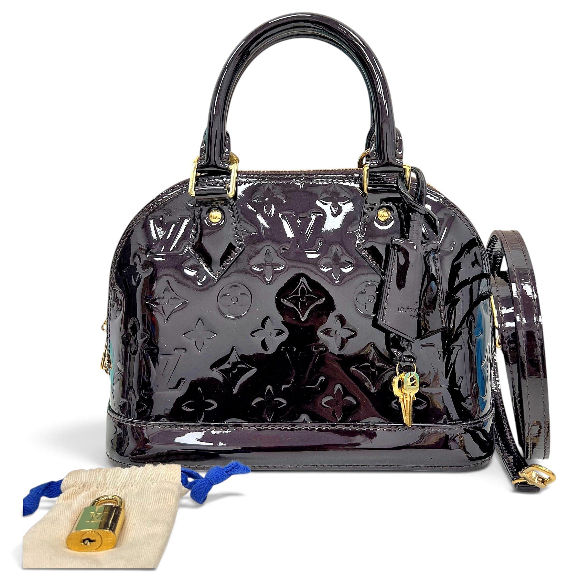 Alma BB patent leather handbag