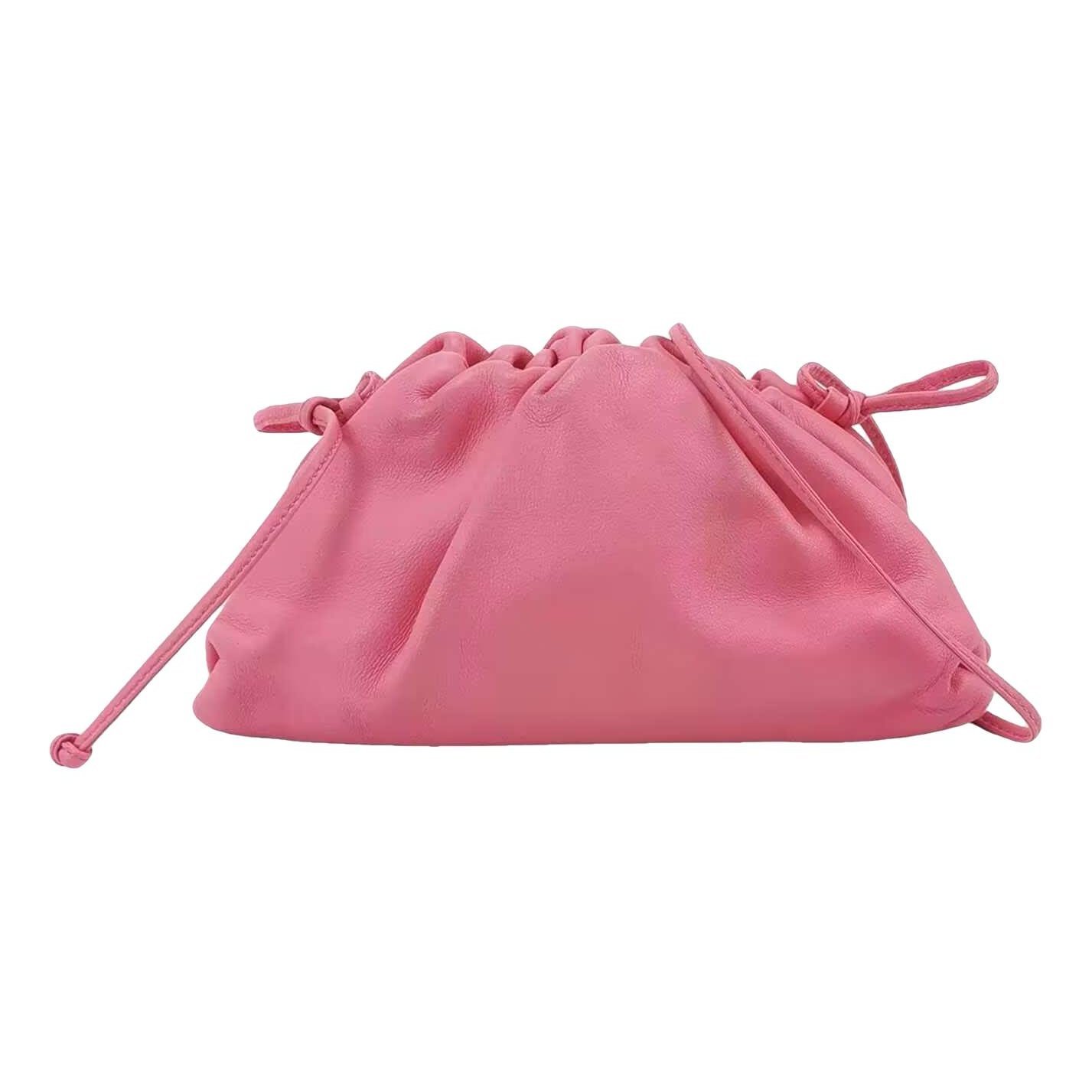 Pouch leather handbag