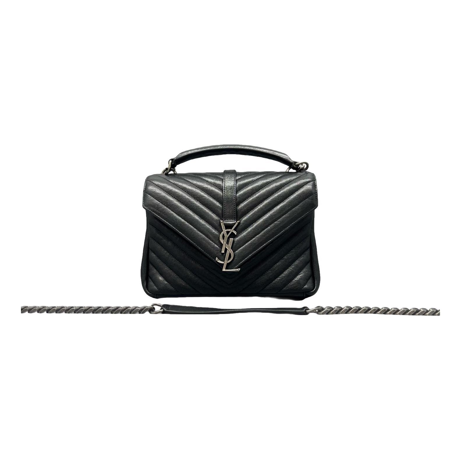 Collége monogramme leather handbag