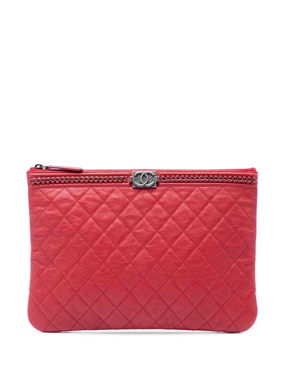 2016-2017 Medium Quilted Lambskin Chain Boy O Case clutch bag