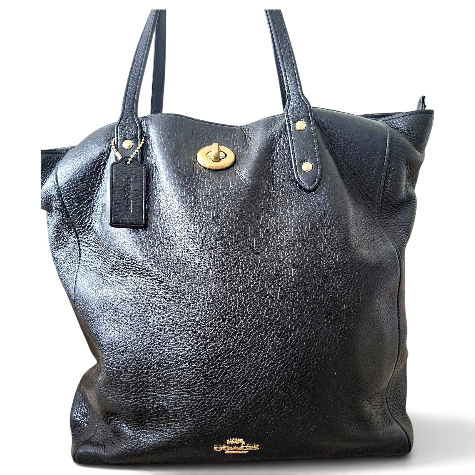 CITY ZIP TOTE leather tote