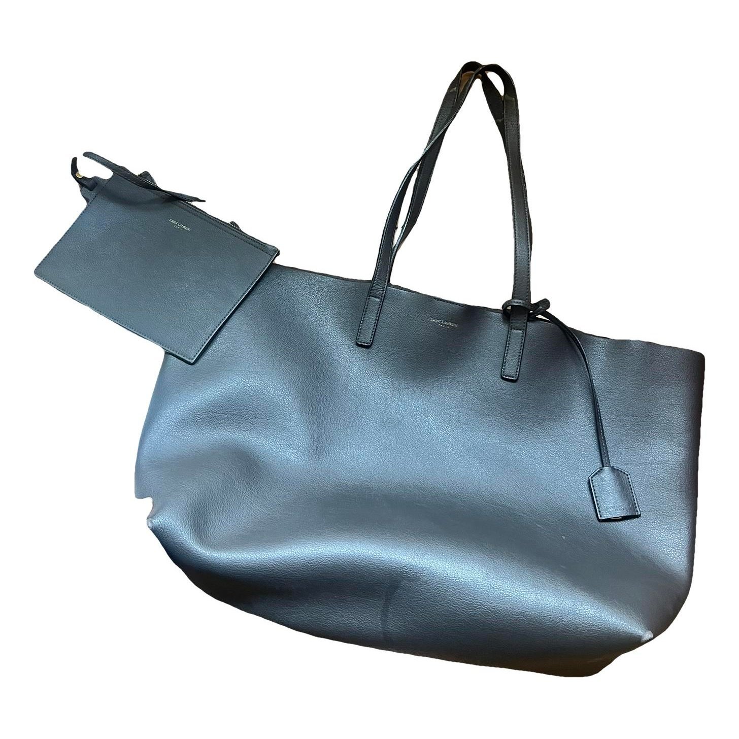 Shopping leather handbag