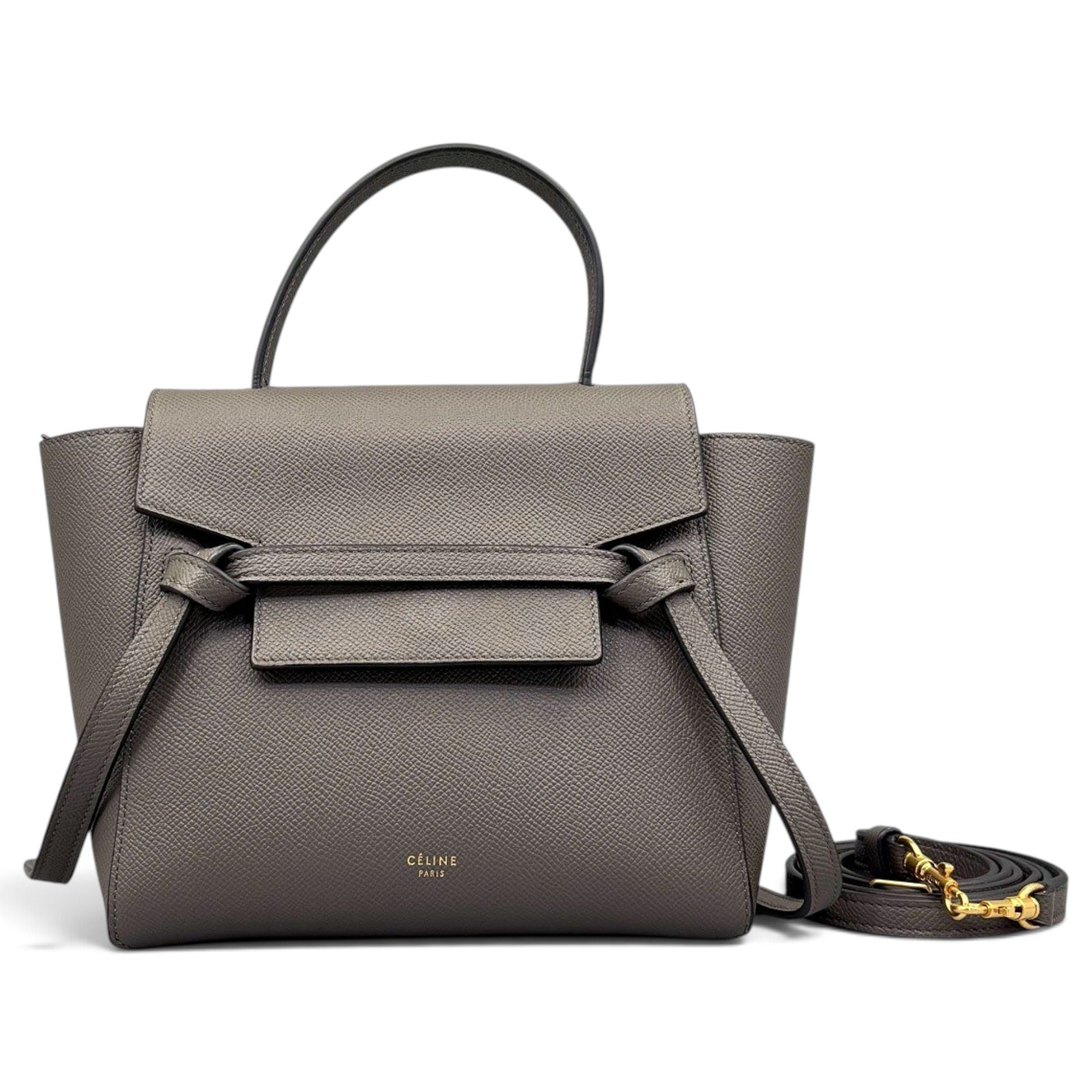 Belt leather handbag