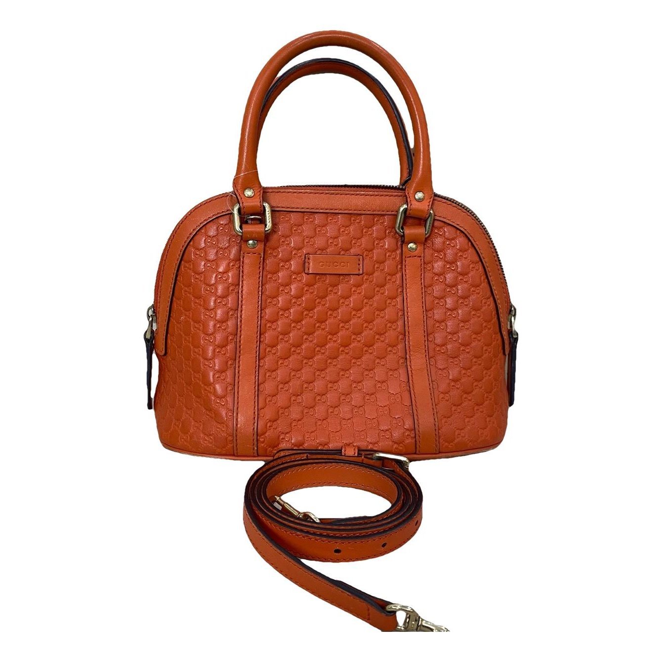 Dôme leather handbag
