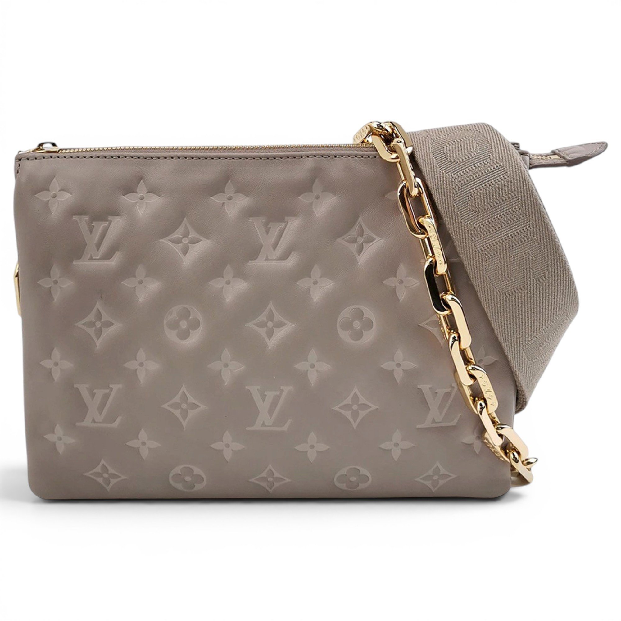 Coussin leather handbag