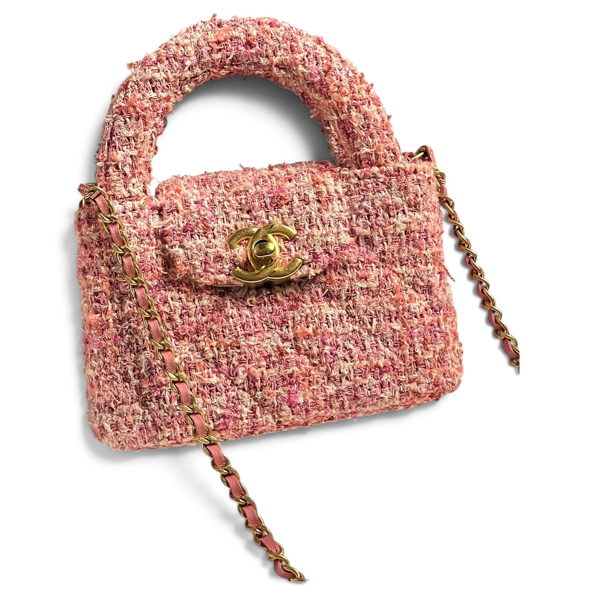 Mini Shopping tweed mini bag