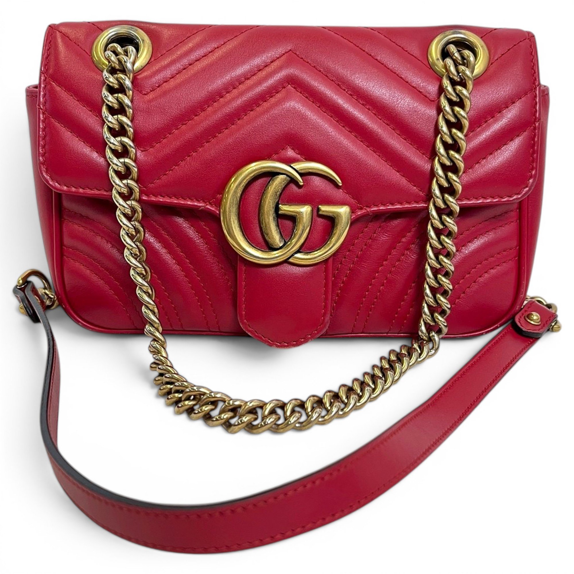 GG Marmont Flap leather handbag