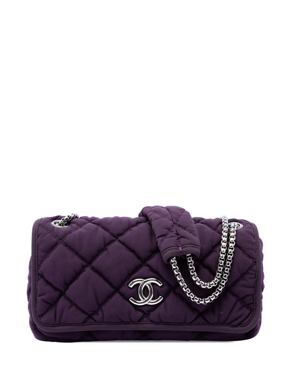 2008-2009 Small Quilted Nylon Bubble Flap shoulder bag