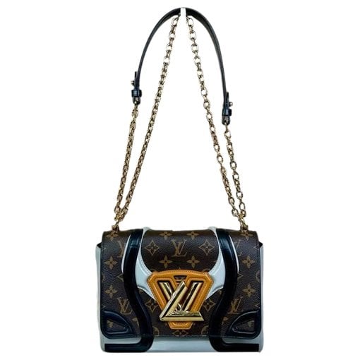 Twist vinyl handbag