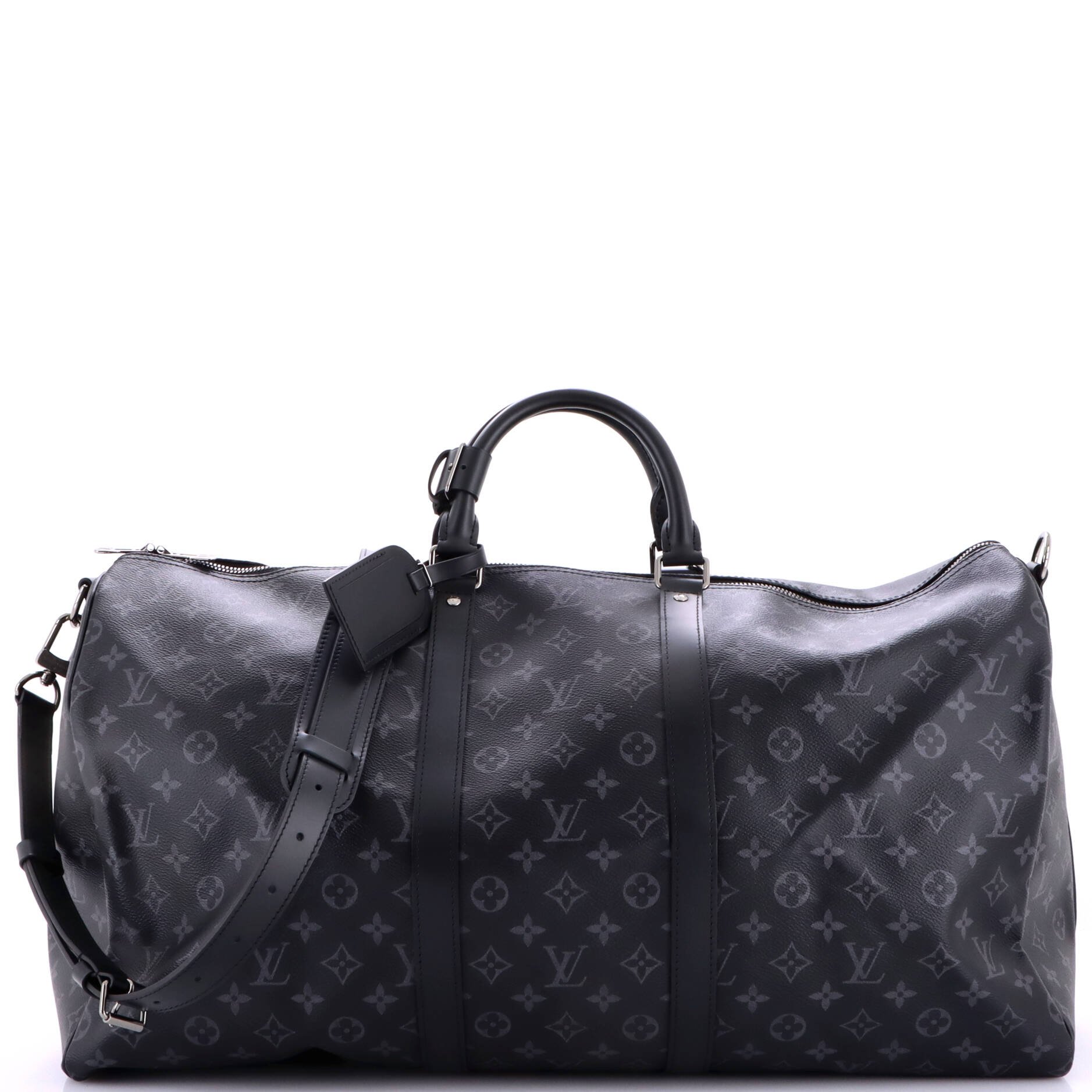 Keepall Bandouliere Bag Monogram Eclipse Canvas 55