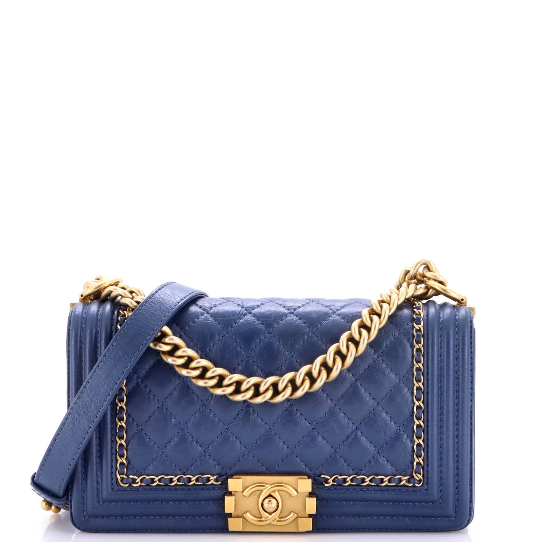 Boy leather crossbody bag