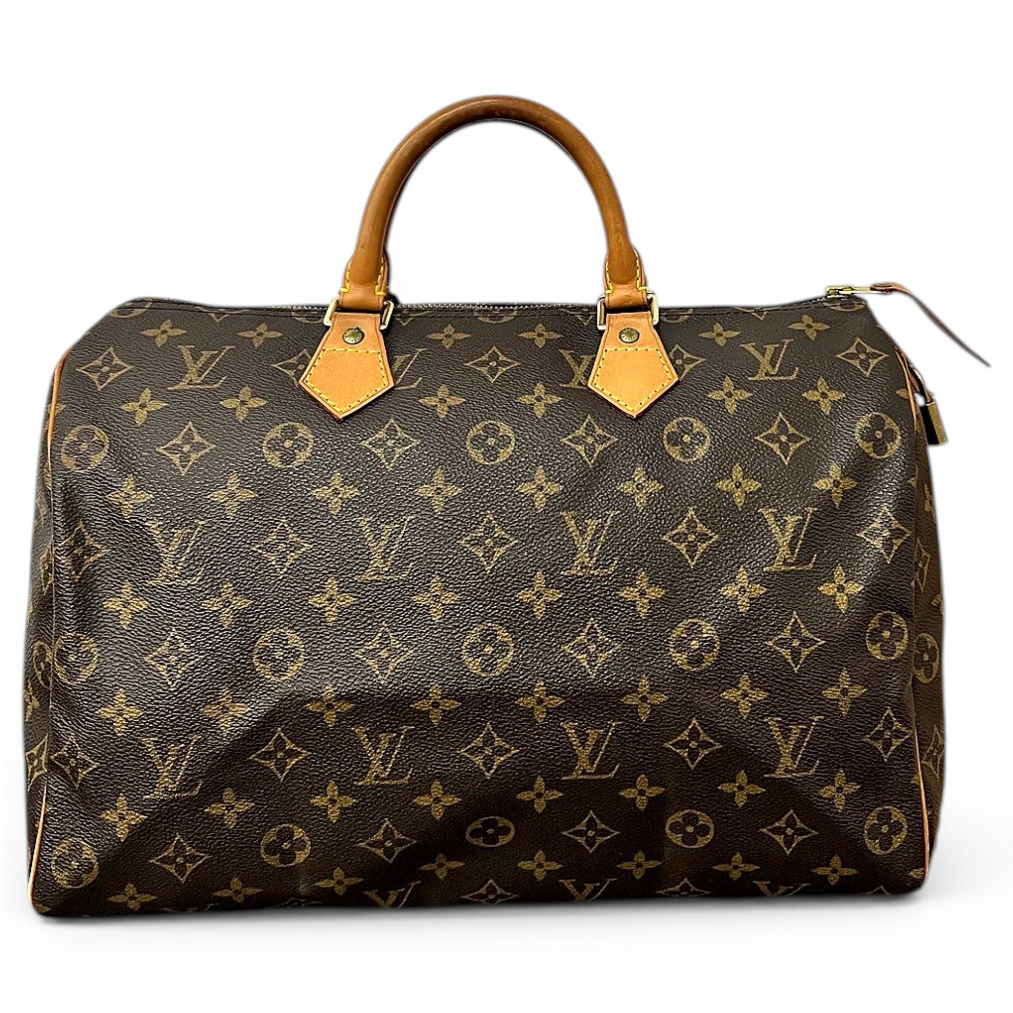 Speedy leather handbag