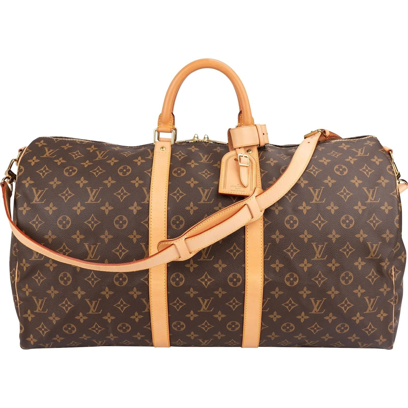 Keepall leather travel bag