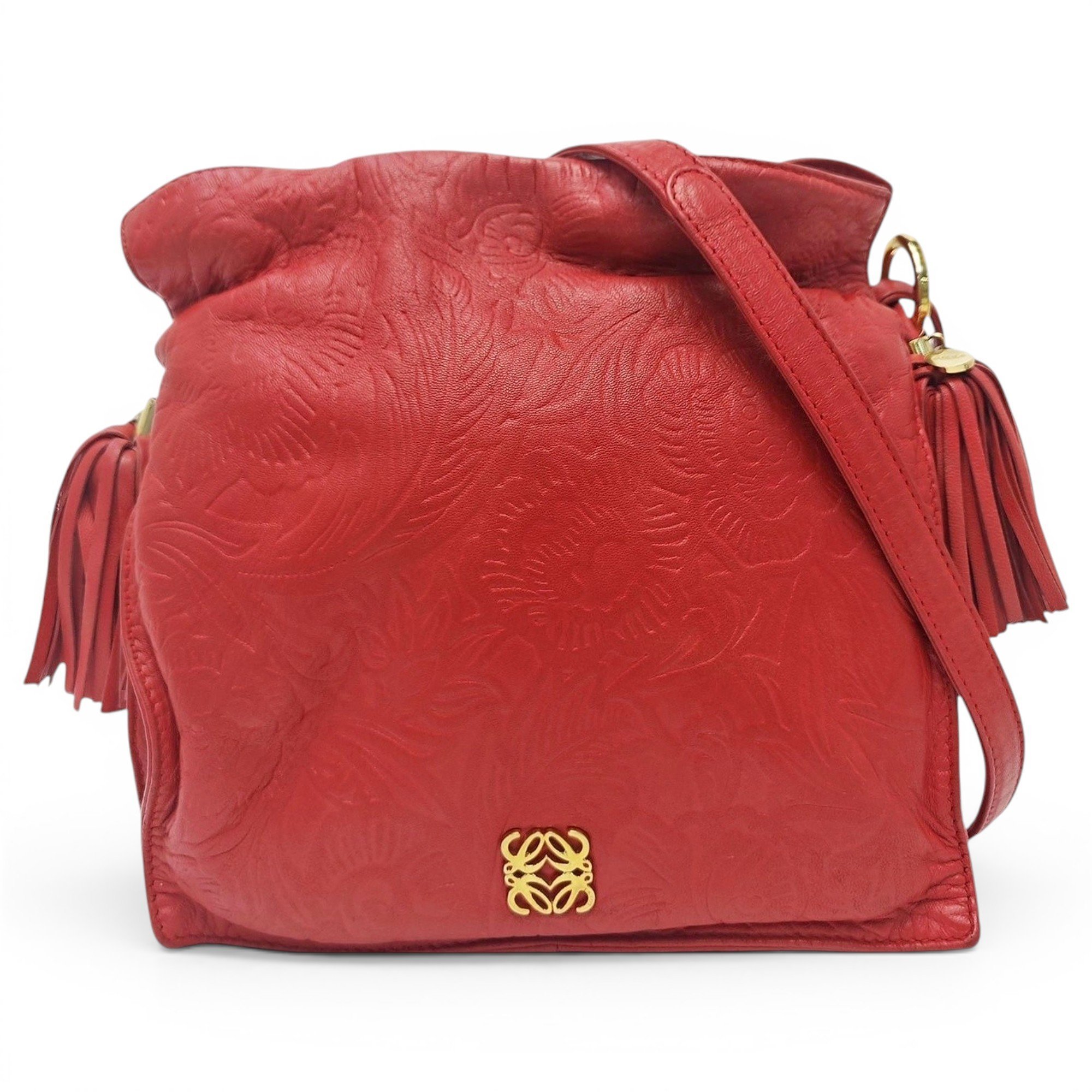Flamenco leather handbag