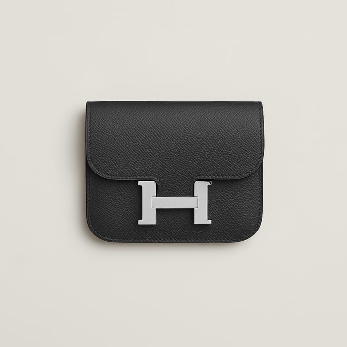 Noir Constance Slim Wallet