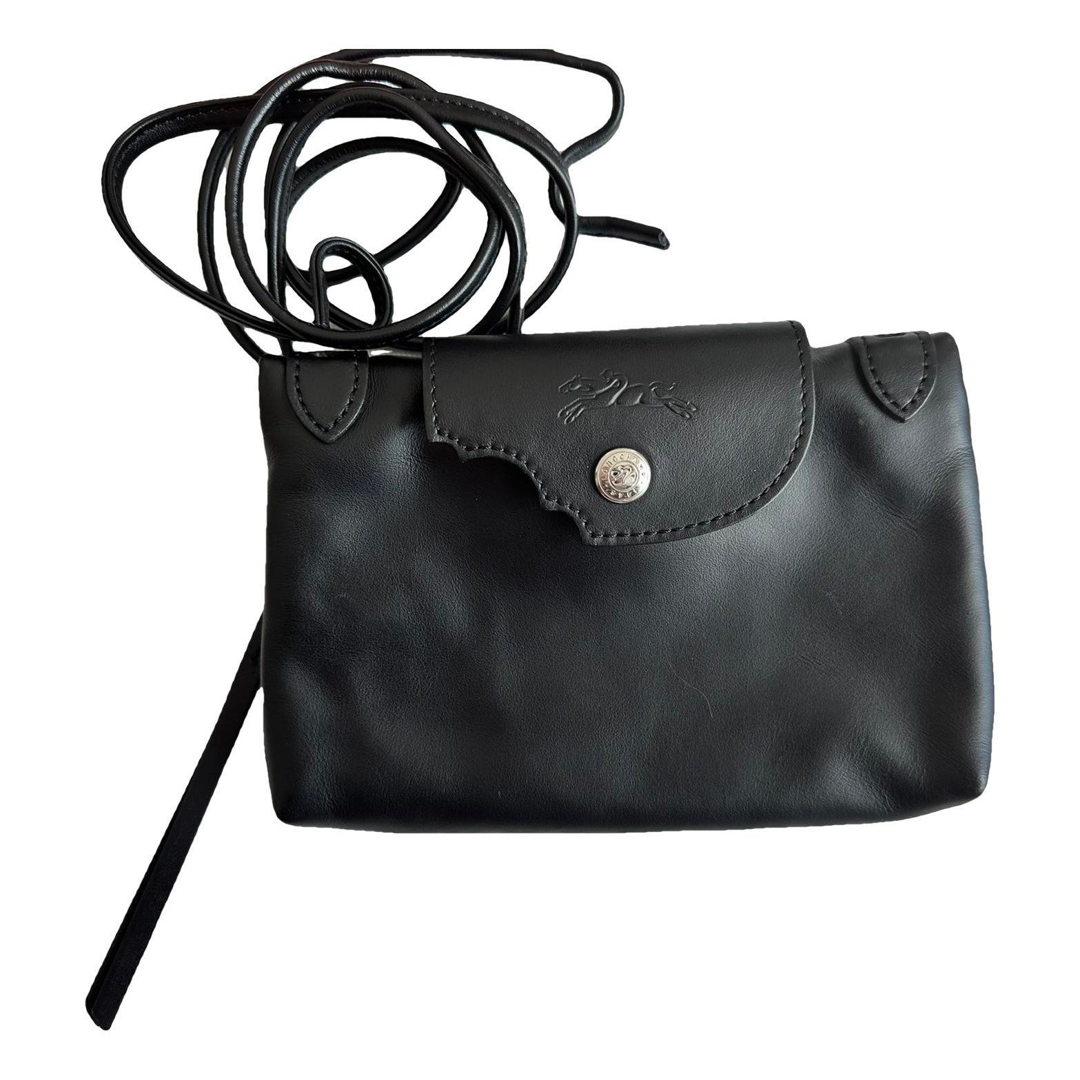 Pliage leather crossbody bag