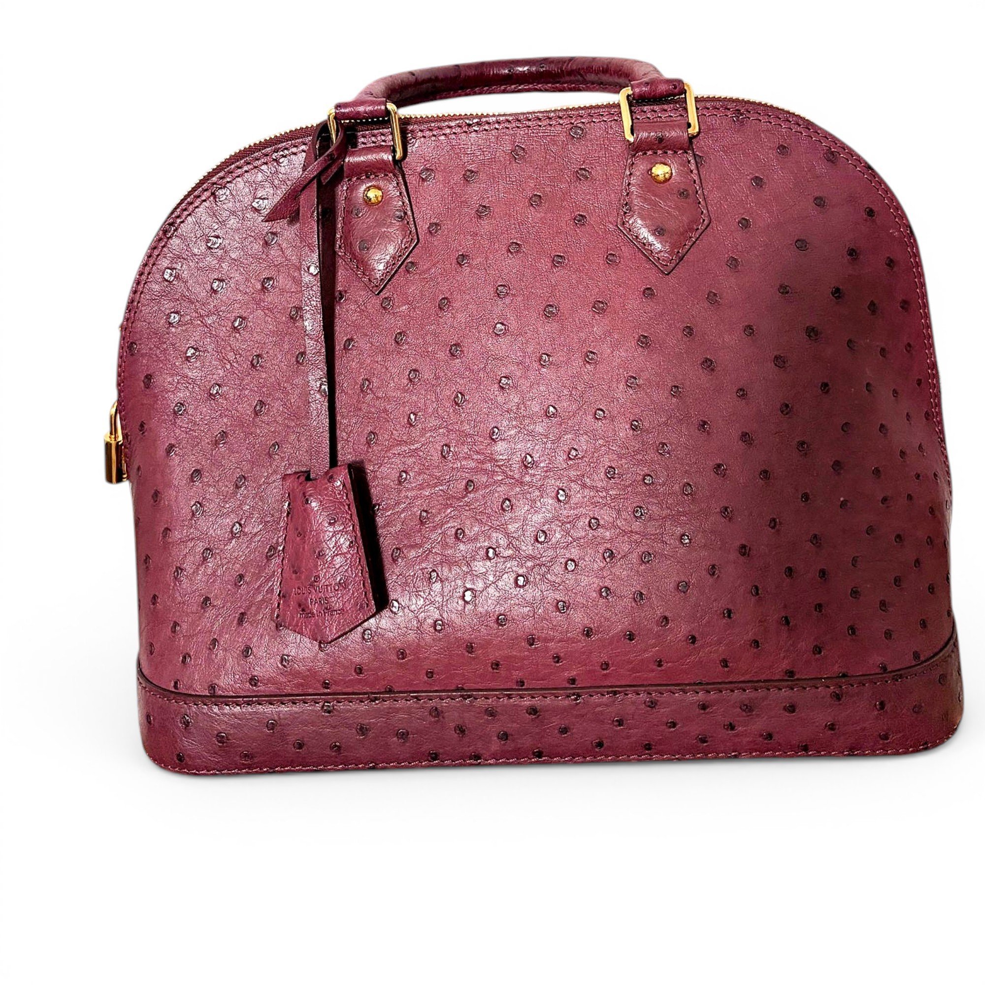 Louis Vuitton Alma leather handbag