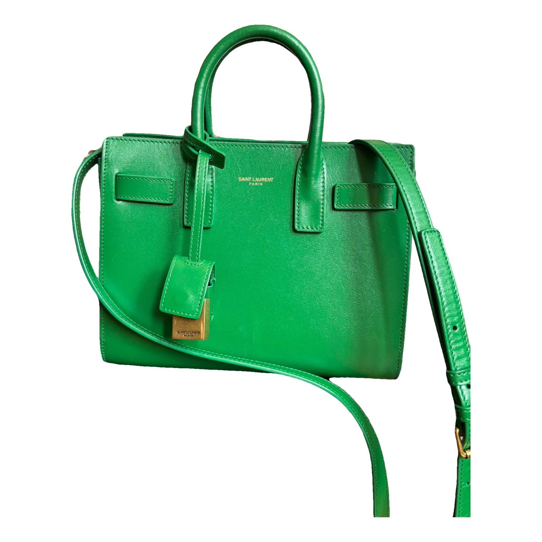 Sac de Jour patent leather tote