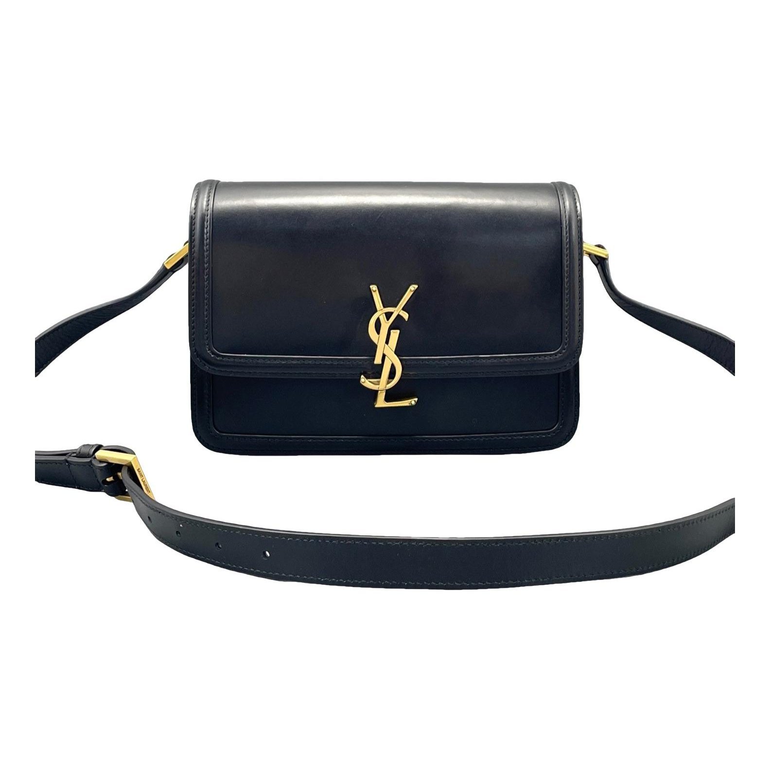 Solférino leather handbag