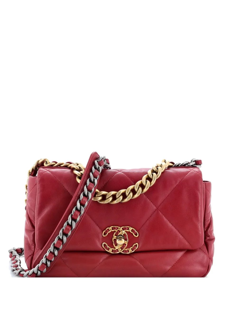 19 Flap Bag Quilted Leather Medium crossbody bag