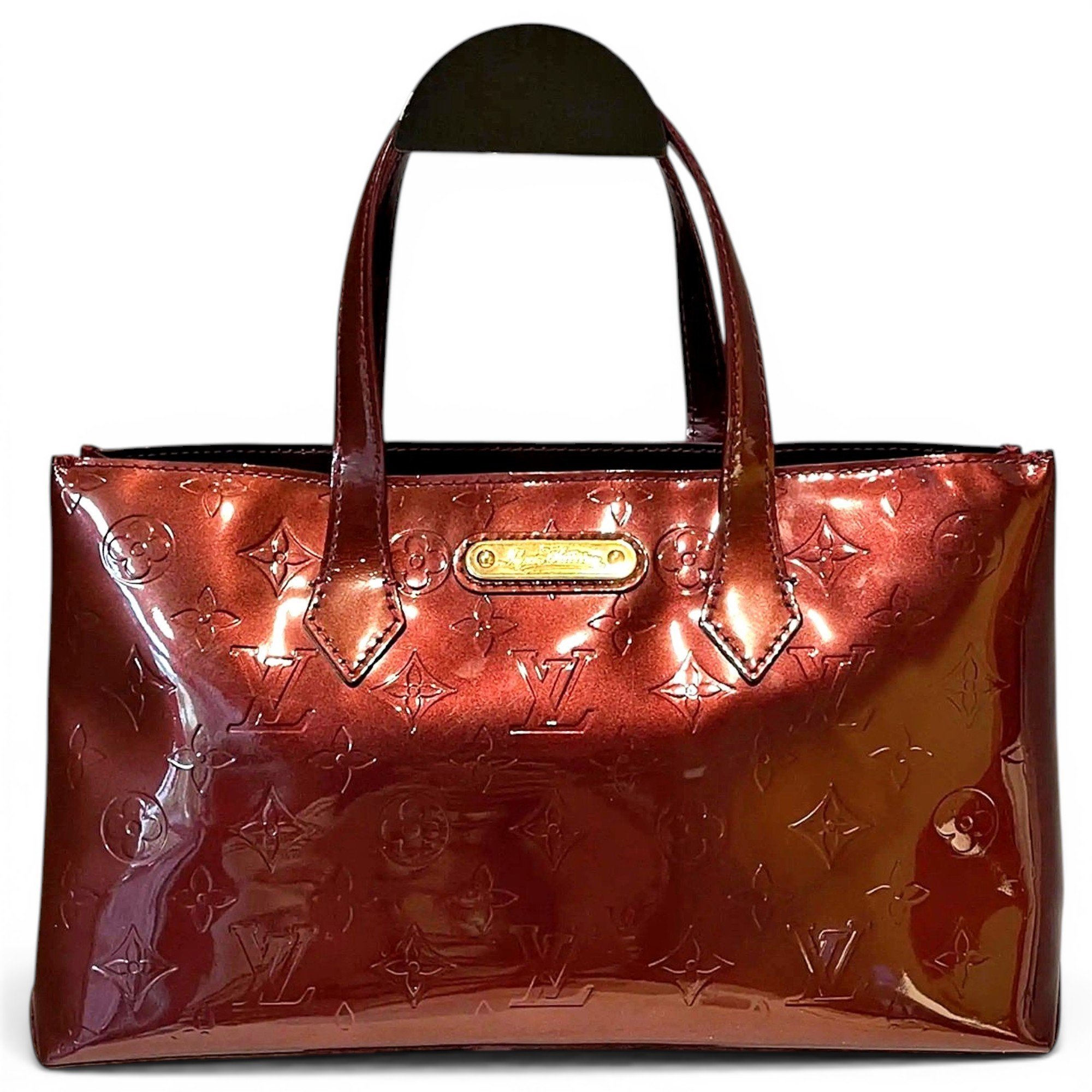 Wilshire patent leather handbag