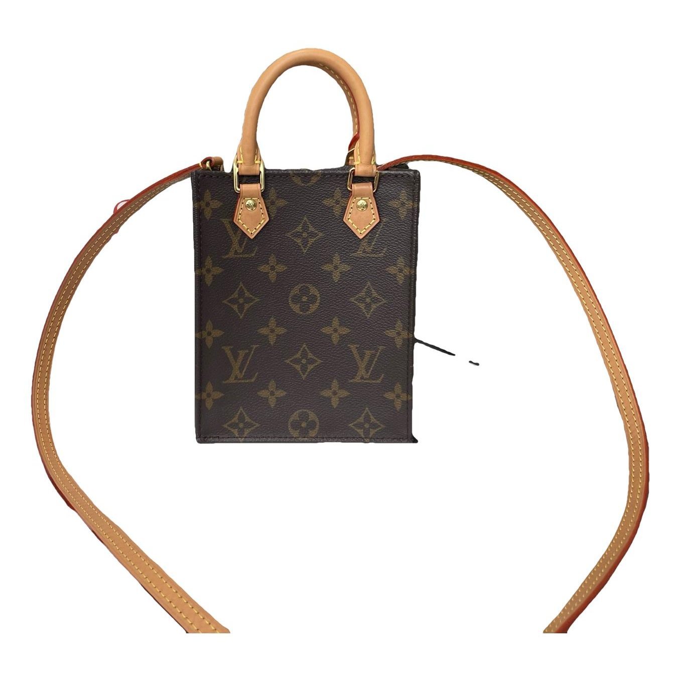 Plat leather handbag