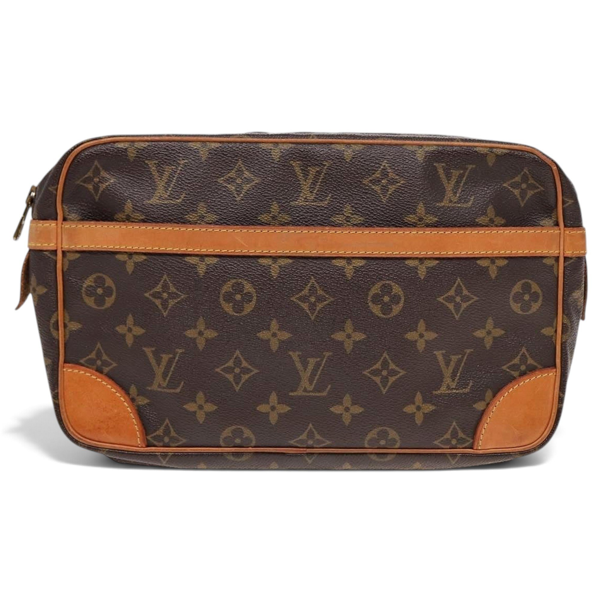 Leather clutch bag