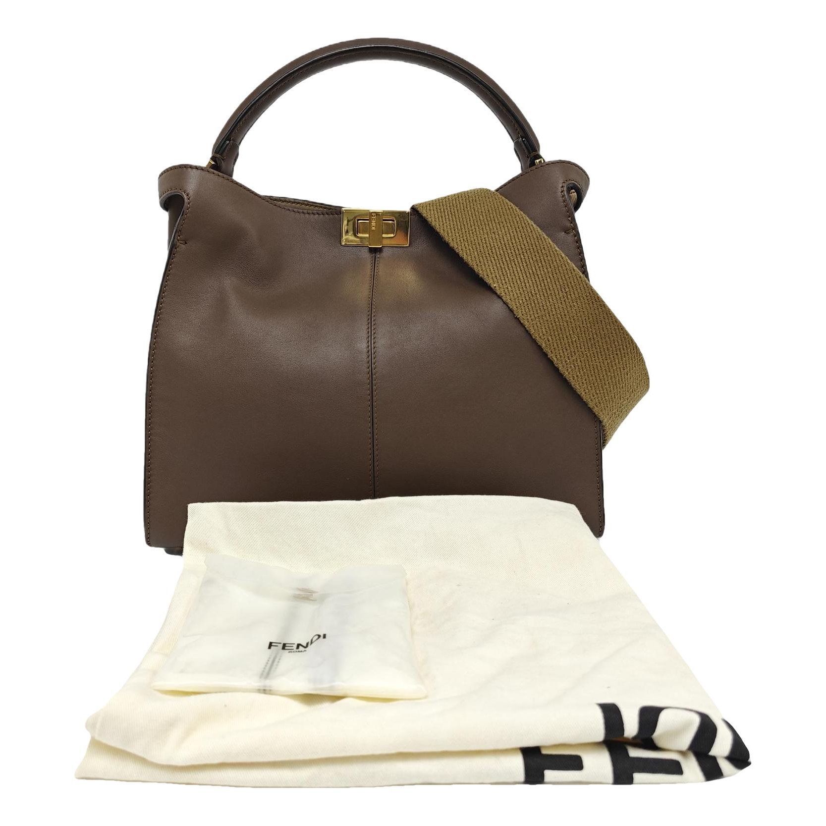 Peekaboo leather handbag