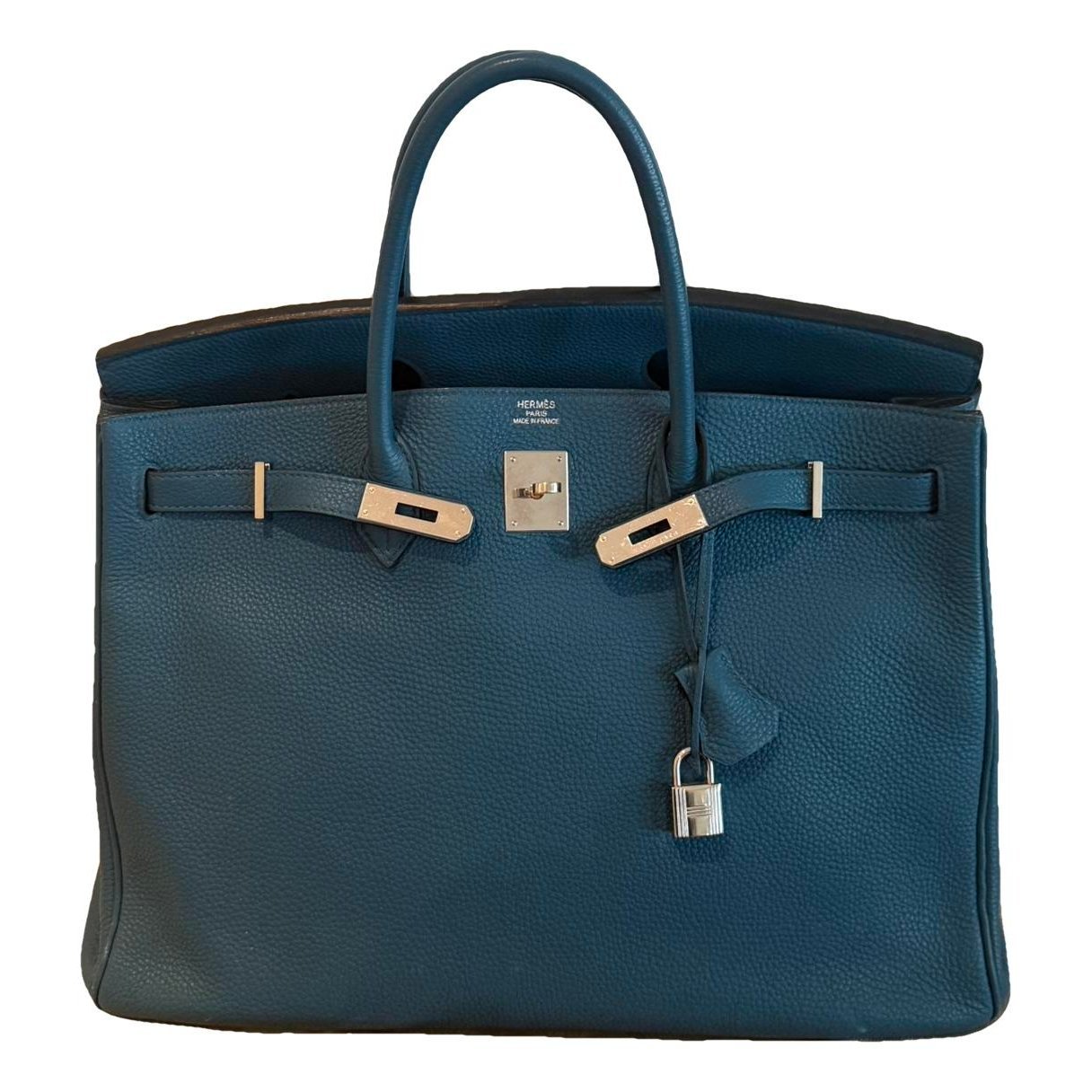 Hermes Birkin 40 Handbag Turquoise