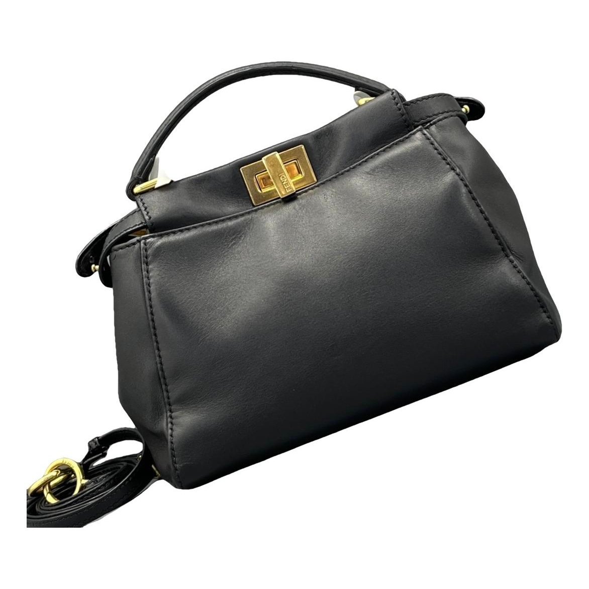 Peekaboo leather handbag